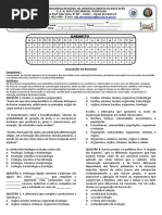 Avaliação Biologia 1º Ano Global 1