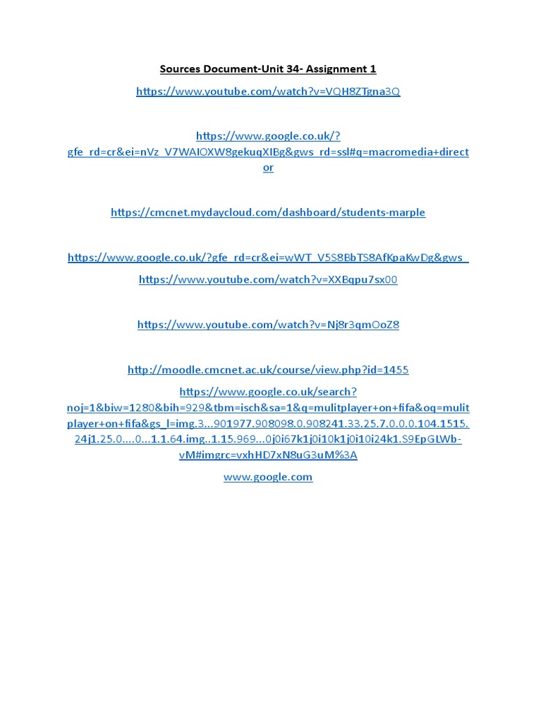 Unit 34 Assignment 1 Resources | PDF | Computers | Technology & Engineering