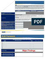 Audit Framework: GKN Purchasing Standard Audit