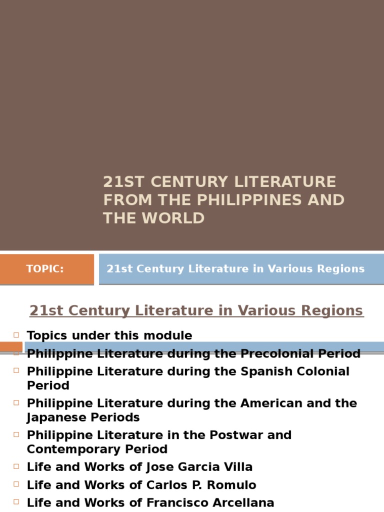 21st century philippine literature authors and their works picture