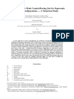 Long Penetration Mode Counterflowing Jets For Supersonic Slender Configurations