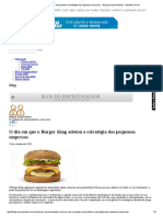 O Dia Em Que o Burger King Adotou a Estratégia Das Pequenas Empresas - Blog Do Empreendedor - Estadao.com