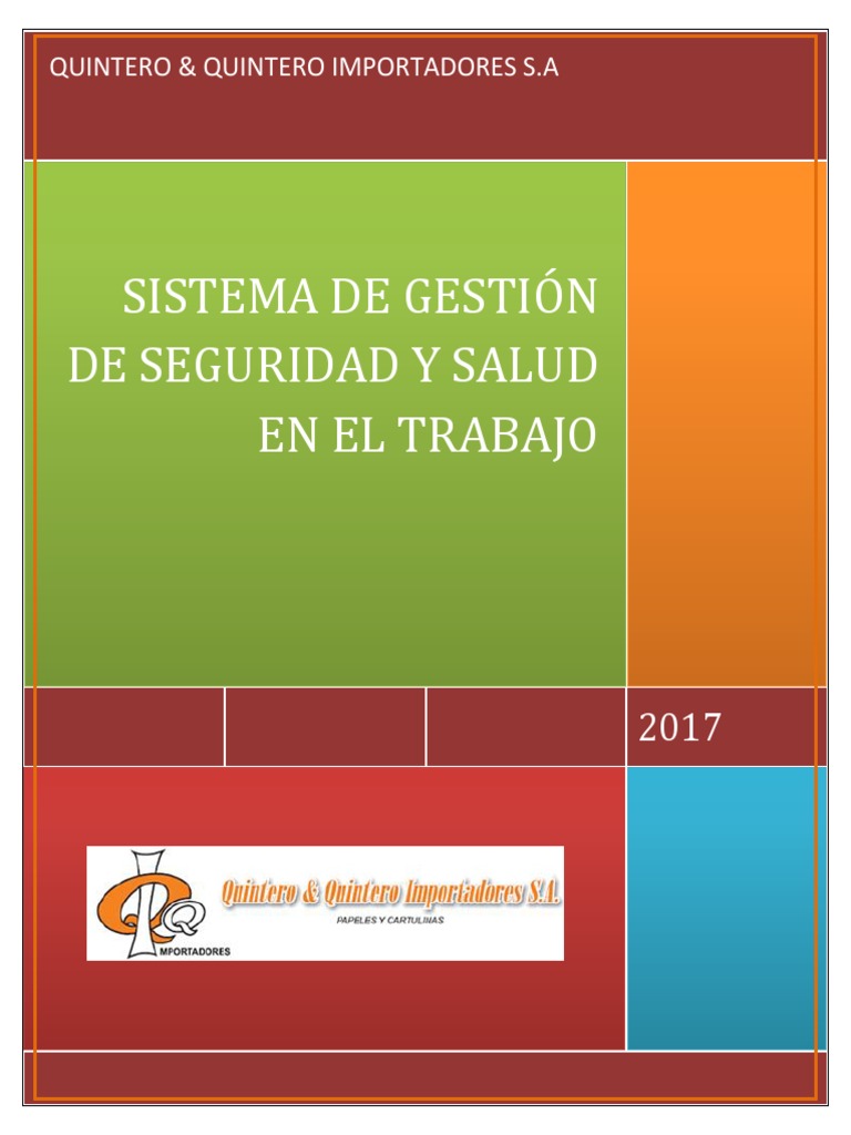 Sistema de Gestión de Seguridad y Salud en El Trabajo | PDF | Seguridad ...