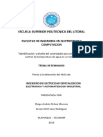 Control de Temperatura de Agua en Un Tanque PDF