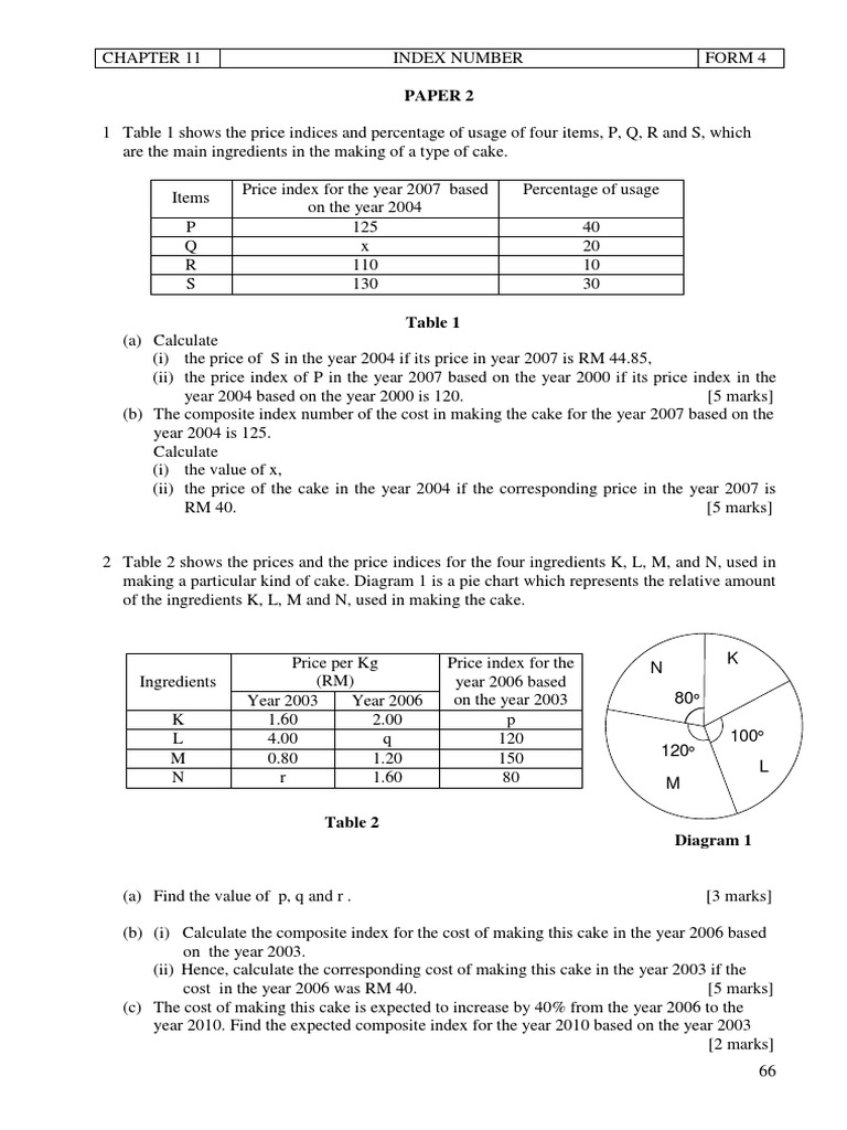 Add Math Bab 11 Nombor Indeks PDF | PDF | Price Indices | Index (Economics)