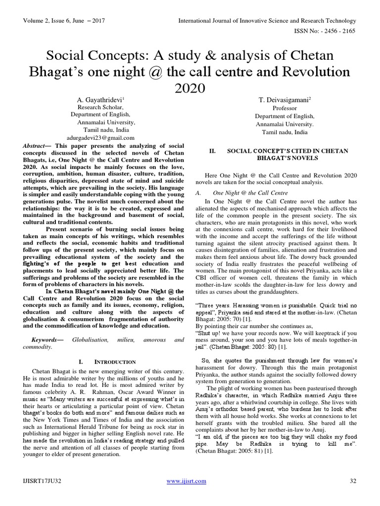 Chetan Bhagat Revolution 2020 Review