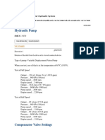 Hydraulic Pump: Especificaciones