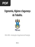 Ergonomia, Higiene e Segurança Do Trabalho