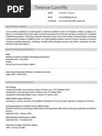 Terence Cunniffe Curriculum Vitae Weebly