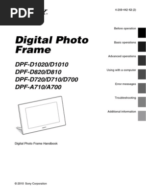 Digital Photo Frame Handbook
