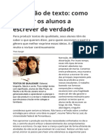 Producao de Texto Como Ensinar Os Alunos A Escrever de Verdade