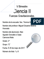 Ciencias Fuerzas Gravitacionales