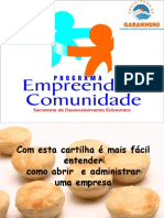 Apostila sobre EMPREENDEDORISMO - para o Programa Empreender Comunidade