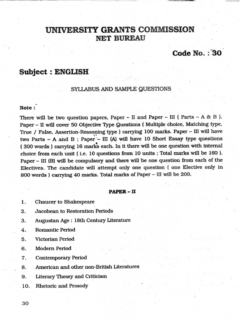 Ugc Net Syllabus For Physical Education