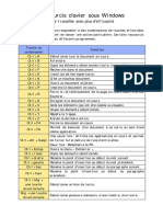 Raccourcisclavierwindows PDF