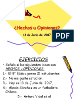 Ejercicios Hechos y Opiniones