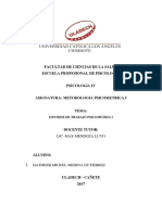 Informe de Trabajo Psicometria I PDF