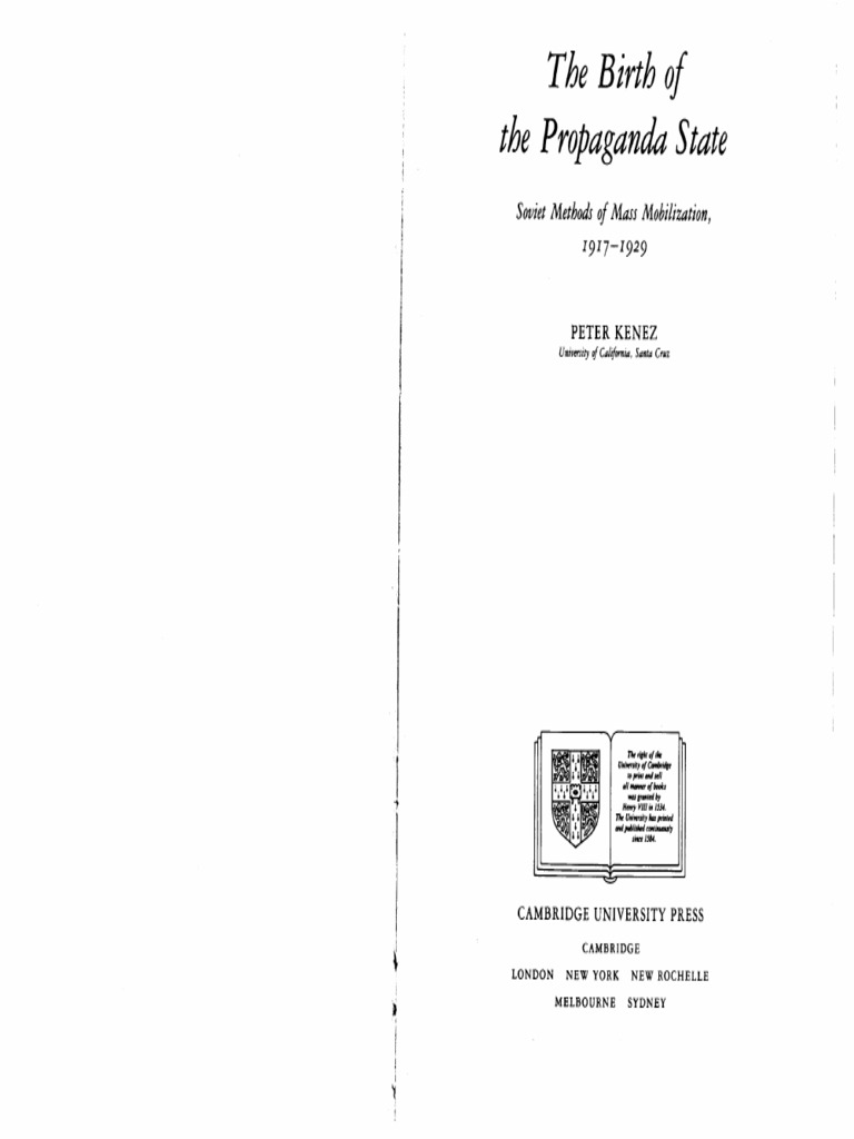 Soviet Propaganda Techniques, 1917-1929 | PDF | Vladimir Lenin | Bolsheviks