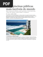 As 10 Piscinas Públicas Mais Incríveis Do Mundo