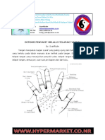 Deteksi Penyakit Melalui Telapak Tangan