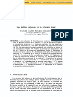 Dialnet LosDelitosCulpososEnLaReformaPenal 46374 PDF