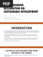Johannesburg Declaration on Sustainable Development