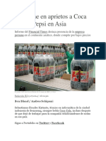 AJE Pone en Aprietos a Coca Cola y Pepsi en Asia