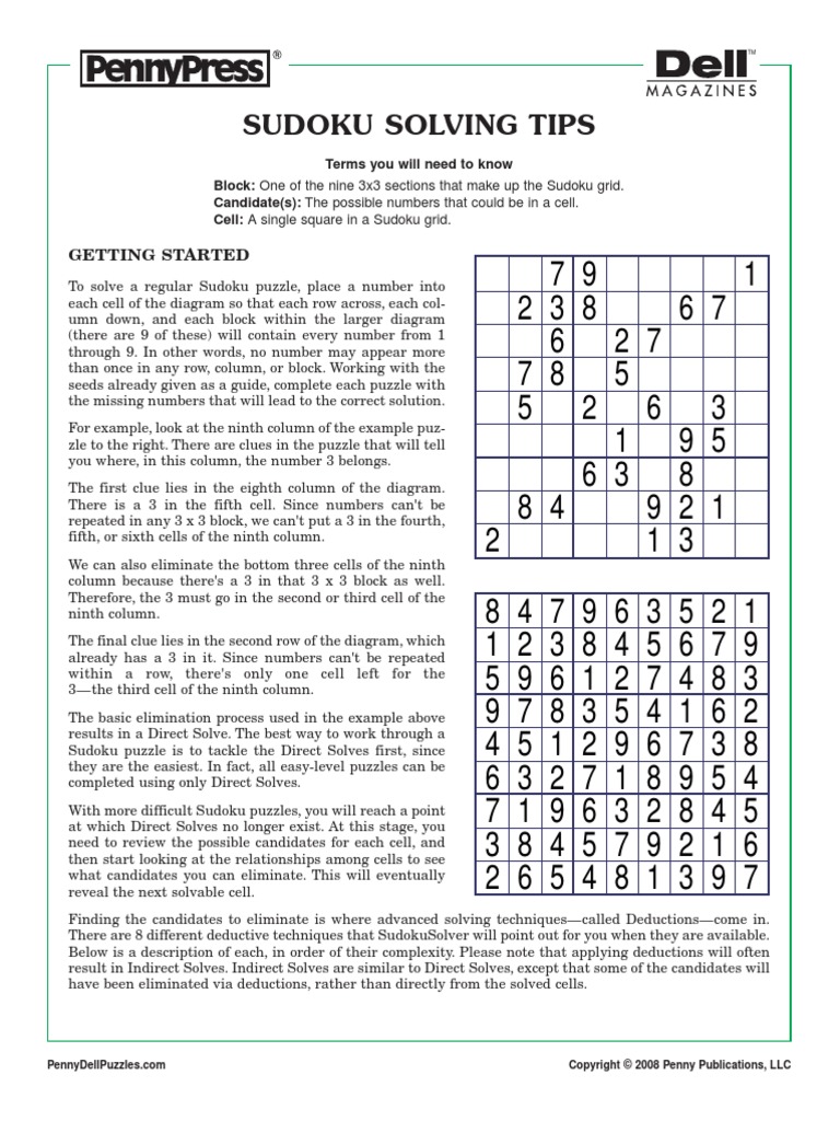 How to Solve Sudoku.pdf Mathematics