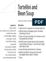 Tortellini & Bean Soup