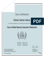 CCNA Collaboration Certificado ESG 2017 fEBRUARY PDF