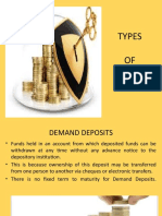 Traditional Deposit Accounts