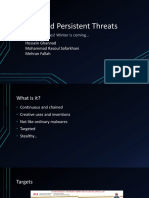 Advanced Persistent Threats