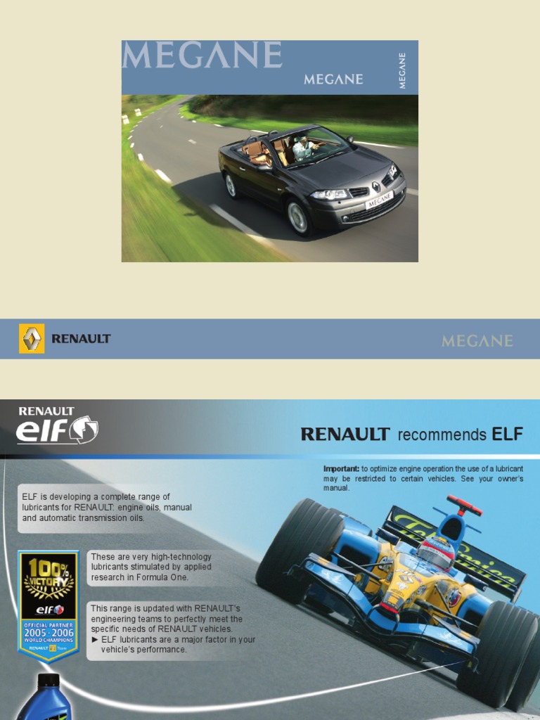 Megane II CC Manual | PDF | Coffre de voiture | Porte