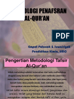 Metodologi Penafsran Al-qur'An