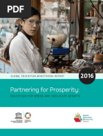 Partnering for Prosperity - Education for Inclusive and Green Growth