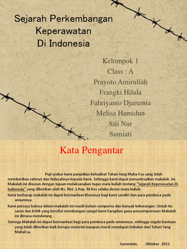 (Sejarah Perkembangan Keperawatan Di Indonesia)