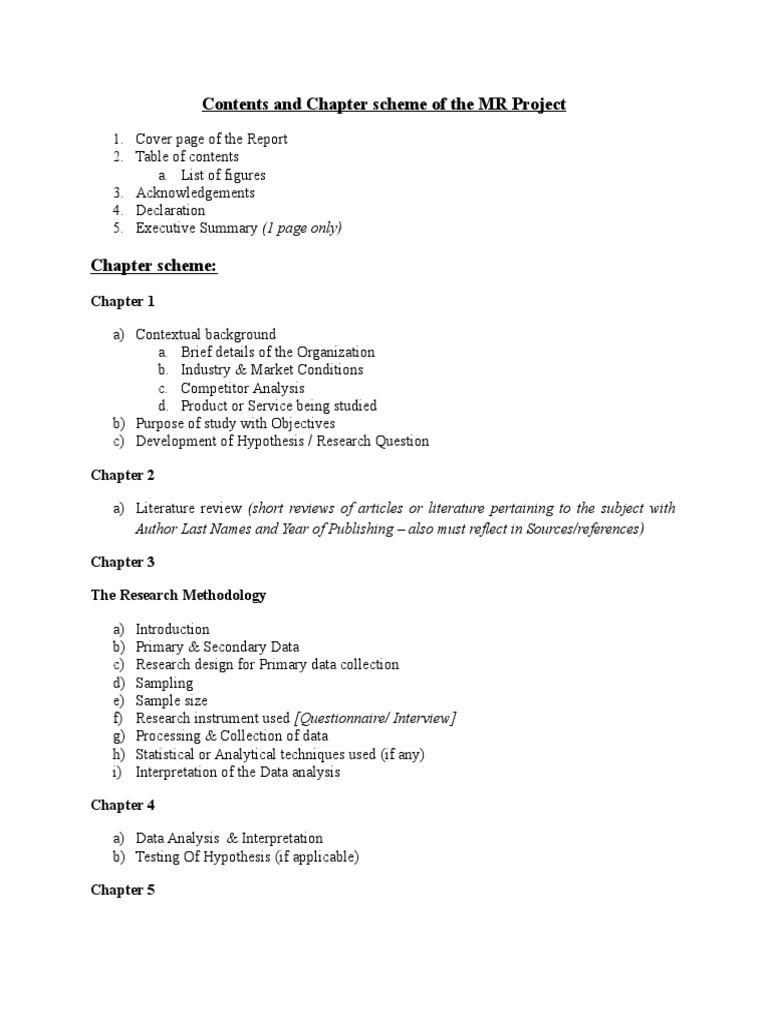 MR Project Report Structure | PDF | Computers