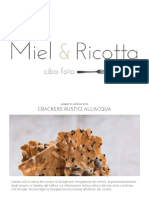 Crackers Rustici All'Acqua _ MIEL & RICOTTA