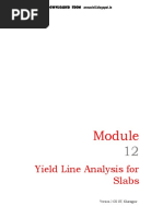 Yield Line Analysis For Slabs: Version 2 CE IIT, Kharagpur