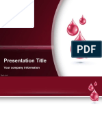 PowerPoint template blood