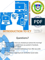 Introduction to ICT E.T.