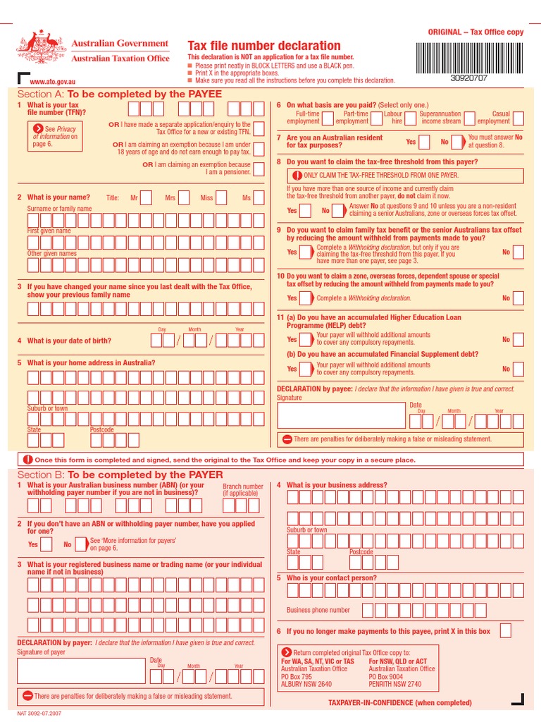 tax-file-declaration-printable-form-printable-forms-free-online