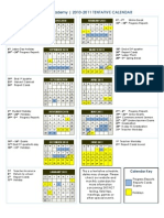 2010 - 2011calhoun Academy Yearly Tentative Calendar