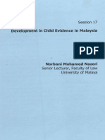 Development of Child Evidence in Malaysia