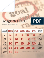 Activity August 2010 Goals