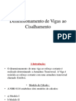 Dimensionamento de Vigas Ao Cisalhamento-Aula 1-Unidade 4 PDF