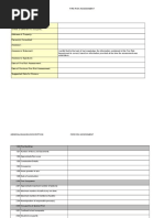 Cover Sheet Fire Risk Assessment