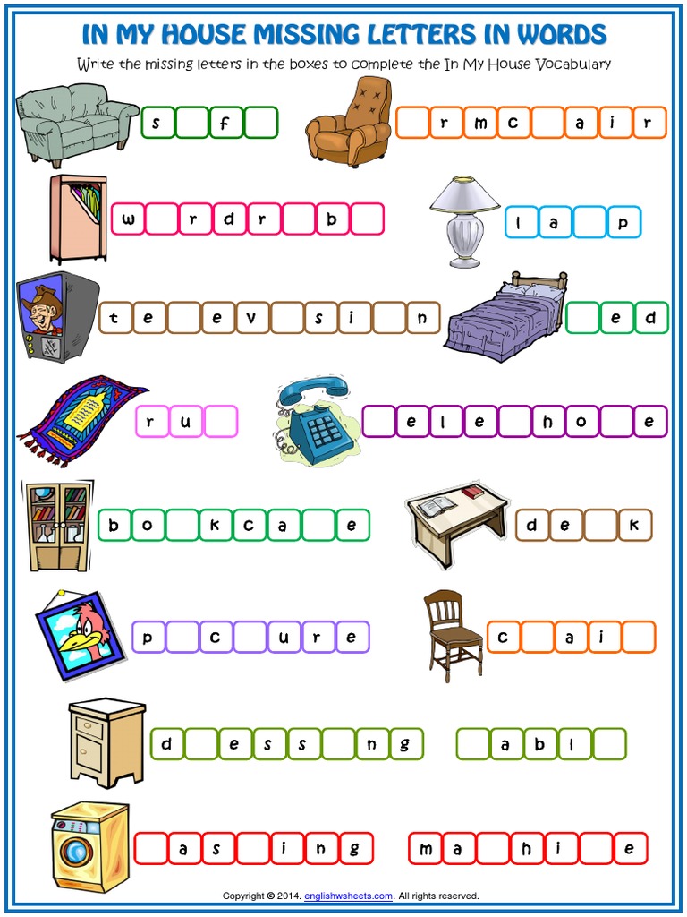 furniture vocabulary missing letters in words esl worksheet.pdf