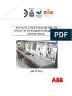 Manual Del Laboratorio de Trafos PDF