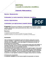 Secuencia Didáctica - Numeración y Operaciones.-Sexto Año